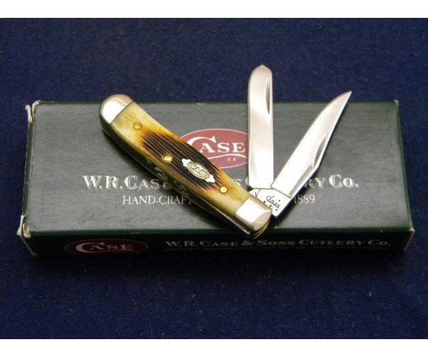 Case XX USA 2005 Bone 62154 SS Tiny Trapper Knife NIB