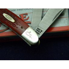 Case XX Bradford PA USA 1990 Red Bone R6240WH SS 1st Issue Wharncliffe Dog Leg Trapper Knife - NIB Case XX Bradford PA USA 1990 Red Bone R6240WH SS 1st Issue Wharncliffe Dog Leg Trapper Knife - NIB