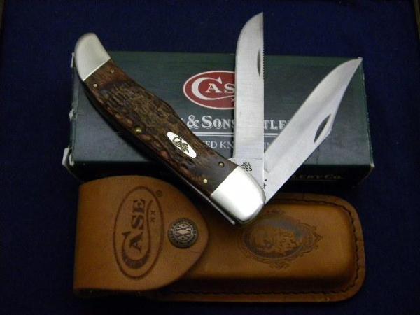 Case XX USA 2007 Wood 6265 SS Folding Hunter Knife - NIB Case XX USA 2007 Wood 6265 SS Folding Hunter Knife - NIB