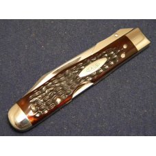 Case XX USA 4 Dot (1976) Bone 6111 1/2 Swing Guard Lockback Knife 