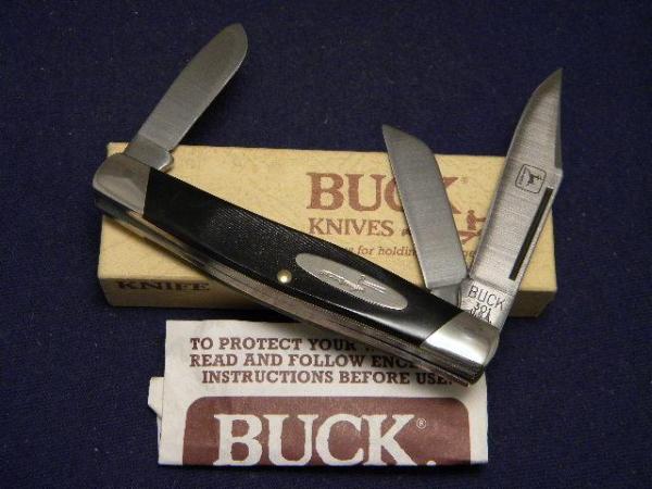 Buck 301 USA Black Delrin John Deere Stockman Knife c.Pre 1986 - NIB Buck 301 USA Black Delrin John Deere Stockman Knife c.Pre 1986 - NIB