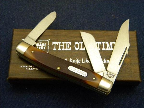 Schrade NY USA 8OT Delrin Senior Stockman Knife - NIB Schrade NY USA 8OT Delrin Senior Stockman Knife - NIB