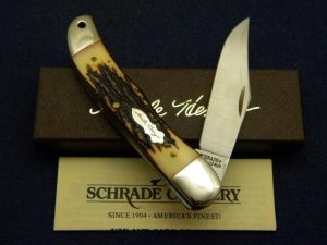 Schrade + USA 124UH Uncle Henry Staglon Tradesman Knife - NIB