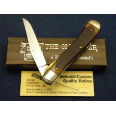 Schrade USA 194OT Delrin Gunstock Trapper Linerlock Knife - NIB Schrade USA 194OT Delrin Gunstock Trapper Linerlock Knife - NIB
