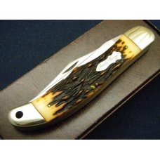 Schrade + USA 227UH Uncle Henry Staglon Folding Bowie/Hunter Knife & Pouch - NIB Schrade + USA 227UH Uncle Henry Staglon Folding Bowie/Hunter Knife & Pouch - NIB