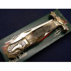 Parker Cut. Co. Hand Made Japan Bone EK-1 Folding Lockback Bowie Knife - NIB Parker Cut. Co. Hand Made Japan Bone EK-1 Folding Lockback Bowie Knife - NIB