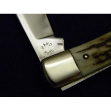 Custom Stag Slip Joint Folding 1 Blade Knife by A.M. Mayhall - C. 1960's Custom Stag Slip Joint Folding 1 Blade Knife by A.M. Mayhall - C. 1960's