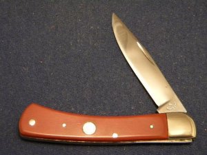 Custom Composition Slip Joint Folding 1 Blade Knife by A.M. Mayhall - C. 1960's
