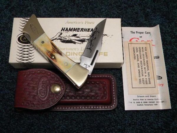 Case XX SS USA 9 Dot (1981) Stag 5159 L SSP Hammerhead Lockback Knife - NIB Case XX SS USA 9 Dot (1981) Stag 5159 L SSP Hammerhead Lockback Knife - NIB