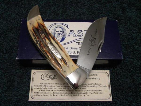 Case Classic 1992 Stag 51072 Bulldog Clasp Knife - NIB Case Classic 1992 Stag 51072 Bulldog Clasp Knife - NIB