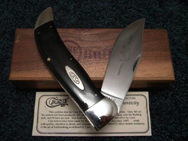 Case Classic 1993 Buffalo Horn BH1072 Bulldog Clasp Knife - NIB Case Classic 1993 Buffalo Horn BH1072 Bulldog Clasp Knife - NIB
