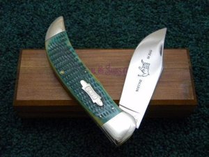 Case Classic 1990 Green Bone 61072 Bulldog Clasp Knife - NIB