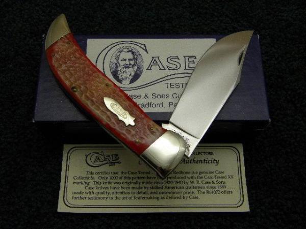 Case Classic 1990 Red Bone 61072 Clasp Knife - NIB
