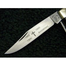 Buck Creek Solingen Germany Black KKK Trapper Knife c.1995 Buck Creek Solingen Germany Black KKK Trapper Knife c.1995