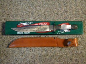 Parker Cut. Co. Hand Made Japan Pearl EK-10 S. C. Scragg & Sons Bowie Knife - NIB