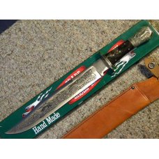Parker Cut. Co. Hand Made Japan Horn EK-9 G. Woodhead Horse Pommel Bowie Knife - NIB Parker Cut. Co. Hand Made Japan Horn EK-9 G. Woodhead Horse Pommel Bowie Knife - NIB