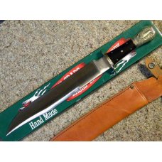 Parker Cut. Co. Hand Made Japan Horn EK-9 G. Woodhead Horse Pommel Bowie Knife - NIB Parker Cut. Co. Hand Made Japan Horn EK-9 G. Woodhead Horse Pommel Bowie Knife - NIB
