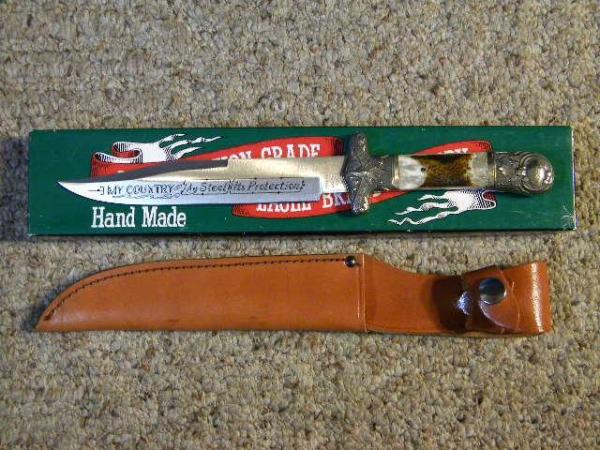 Parker Cut. Co. Hand Made Japan Bone EK-11 Manson Bowie Knife - NIB Parker Cut. Co. Hand Made Japan Bone EK-11 Manson Bowie Knife - NIB