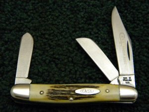 Case XX Stainless USA 4 Dot (1976) Stag 5347 HP SSP Razor Edge Stockman Knife