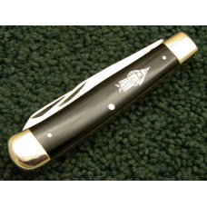 Buck Creek Solingen Germany Black KKK Trapper Knife c.1995 Buck Creek Solingen Germany Black KKK Trapper Knife c.1995