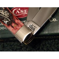Case XX USA 2001 Cranberry Bone 6254 SS Trapper Knife with Script Shield - NIB Case XX USA 2001 Cranberry Bone 6254 SS Trapper Knife with Script Shield - NIB