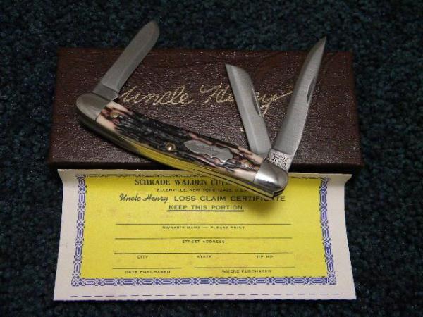 Schrade Walden NY USA Stainless 897UH Uncle Henry Staglon Signature Premium Stockman Knife - NIB Schrade Walden NY USA Stainless 897UH Uncle Henry Staglon Signature Premium Stockman Knife - NIB