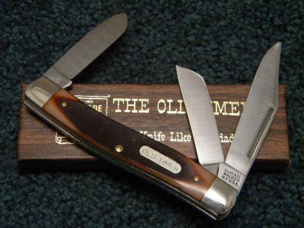 Schrade Walden NY USA 8OT Delrin Old Timer Senior Stockman Knife - NIB Schrade Walden NY USA 8OT Delrin Old Timer Senior Stockman Knife - NIB