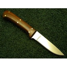 Custom Wood Handle Fixed Blade Sheath Knife by Jim Fuller Doliska, AL