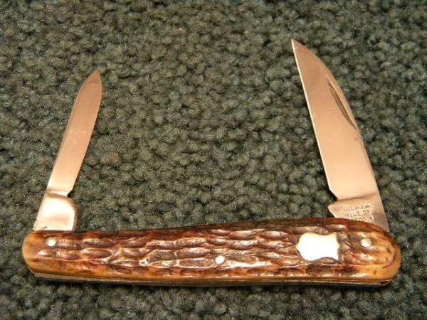 Vintage Needham Hill St. Sheffield Bone Wharncliffe Half Wittler Knife