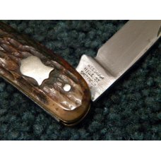 Vintage Needham Hill St. Sheffield Bone Wharncliffe Half Wittler Knife