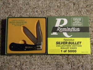 Remington UMC USA 1991 Genuine Bone R1178 Silver Bullet Trapper Knife - NIB 