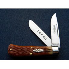 Great Eastern Cutlery Northfield UN-X-LD 2008 Amber Barnboard Bone 735208LP Trapper Knife Great Eastern Cutlery Northfield UN-X-LD 2008 Amber Barnboard Bone 735208LP Trapper Knife