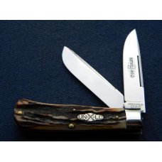 Great Eastern Cutlery Northfield UN-X-LD 2008 Burnt Stag 735208LP Trapper Knife Great Eastern Cutlery Northfield UN-X-LD 2008 Burnt Stag 735208LP Trapper Knife