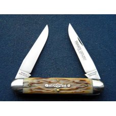 Great Eastern Cutlery Tidioute Cutlery 2008 2nd Cut Burnt Jig Stag 538208M Muskrat Knife Great Eastern Cutlery Tidioute Cutlery 2008 2nd Cut Burnt Jig Stag 538208M Muskrat Knife