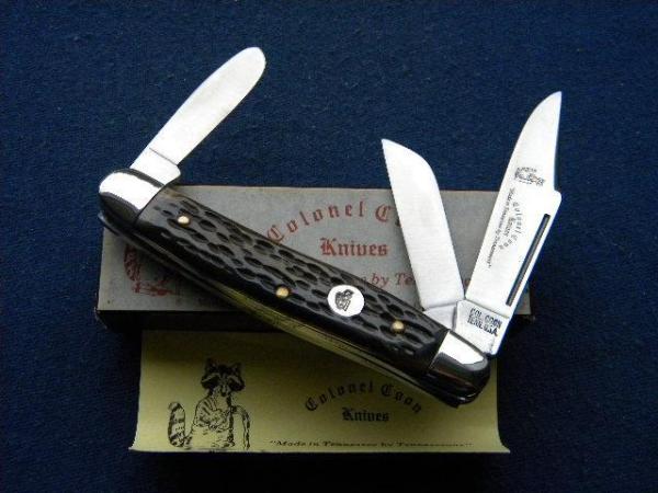 Col. Coon Tenn. USA Colonel Coon Bone Stockman Knife - NIB Col. Coon Tenn. USA Colonel Coon Bone Stockman Knife - NIB