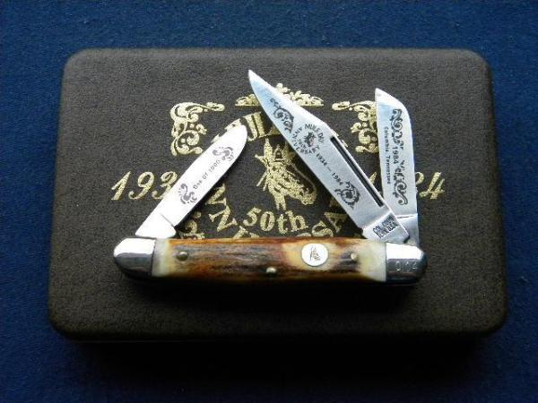 Col. Coon Tenn. USA Colonel Coon Stag 1984 Mule Day 50th Anniversary Stockman Knife - NIB