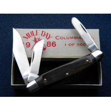 Col. Coon Tenn. USA Colonel Coon Smooth Bone 1986 Mule Day Stockman Knife - NIB