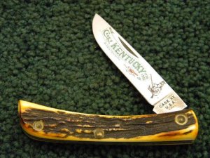 Case XX USA 1976 Stag 5137 SS Kentucky Bicentennial Sodbuster Jr. Knife