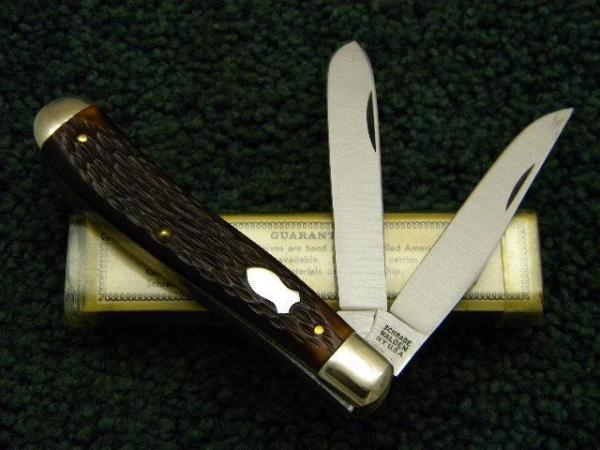 Schrade Walden NY USA Delrin 293 Trapper Knife - NIB Schrade Walden NY USA Delrin 293 Trapper Knife - NIB