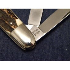 Kissing Crane Solingen Germany Stag 1975 NKC & DA Club Knife Whittler 1st NKCA Club Knife Kissing Crane Solingen Germany Stag 1975 NKC & DA Club Knife Whittler 1st NKCA Club Knife