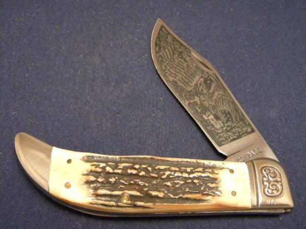 Schrade 1976 Thirteen Colonies Stag Clasp Knife Schrade 1976 Thirteen Colonies Stag Clasp Knife