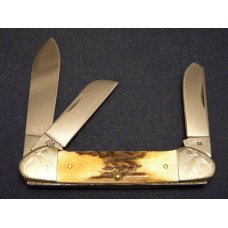 Case XX USA 2004 Genuine Stag 5394 SS Gunboat Knife with Scrolled Bolsters Case XX USA 2004 Genuine Stag 5394 SS Gunboat Knife with Scrolled Bolsters