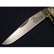 Case XX USA 2004 Genuine Stag 5254W SS Wharncliffe Trapper Knife with Scrolled Bolsters Case XX USA 2004 Genuine Stag 5254W SS Wharncliffe Trapper Knife with Scrolled Bolsters