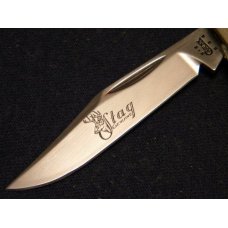 Case XX USA 2004 Genuine Stag T.B.52110 SS Tony Bose Small Saddlehorn Knife with Scrolled Bolsters Case XX USA 2004 Genuine Stag T.B.52110 SS Tony Bose Small Saddlehorn Knife with Scrolled Bolsters