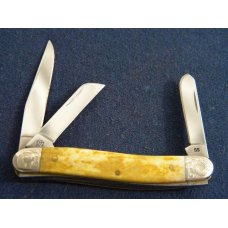 Case XX USA 2007 Bone 6318 SS Stockman Knife with Scrolled Bolsters Case XX USA 2007 Bone 6318 SS Stockman Knife with Scrolled Bolsters