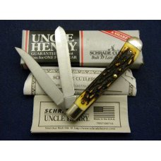 Schrade + USA 285UH Uncle Henry Staglon Fur-Fish-Game Pro Trapper Knife - NIB Schrade + USA 285UH Uncle Henry Staglon Fur-Fish-Game Pro Trapper Knife - NIB