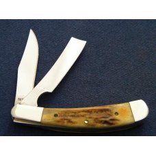 Case XX USA Bradford PA 1989 Stag 521500 SS Razor Trapper Knife Case XX USA Bradford PA 1989 Stag 521500 SS Razor Trapper Knife