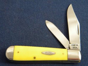Case XX USA 9 Dot (1971) Yellow 3299 1/2 Jack Knife