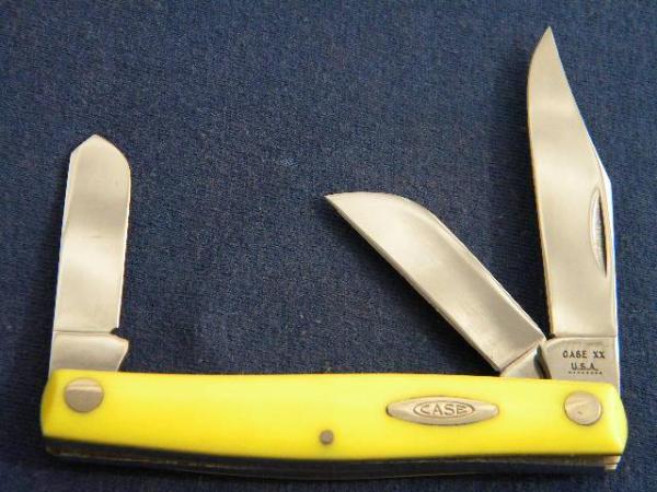 Case XX USA 8 Dot (1972) Yellow 33092 Birdseye Stockman Knife Case XX USA 8 Dot (1972) Yellow 33092 Birdseye Stockman Knife
