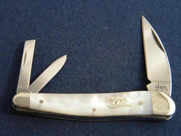 Case XX USA 2003 Pearl 8355WH SS Wharncliffe Seahorse Whittler Knife Case XX USA 2003 Pearl 8355WH SS Wharncliffe Seahorse Whittler Knife